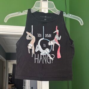 You down to hang crop top